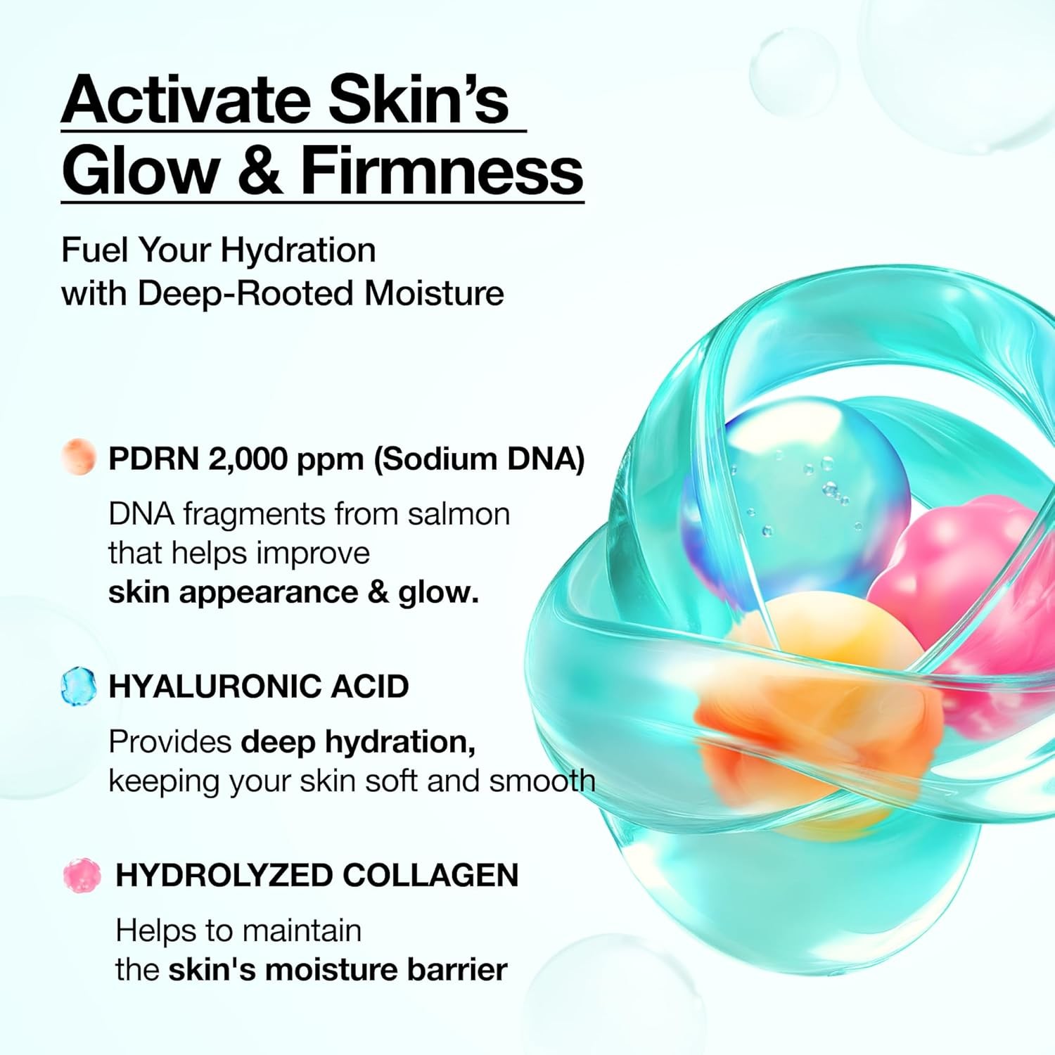Anua PDRN Collagen Glow Facial Serum Spray, Hydrating Face Mist, Hyaluronic