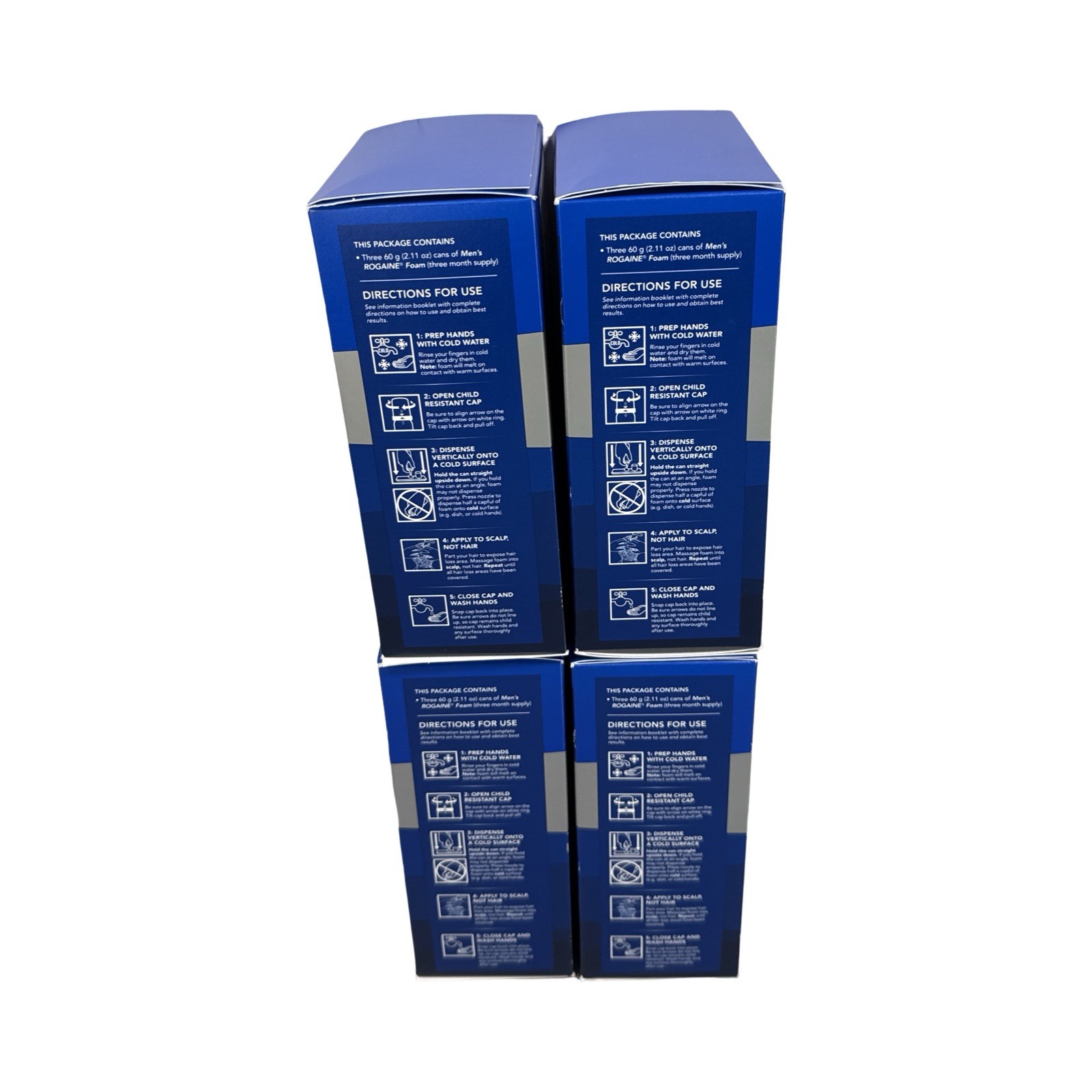 Rogaine Men’s 5% Minoxidil Foam Hair Treatment, 6×2.11 oz, 6 Cans, Exp 06/2026