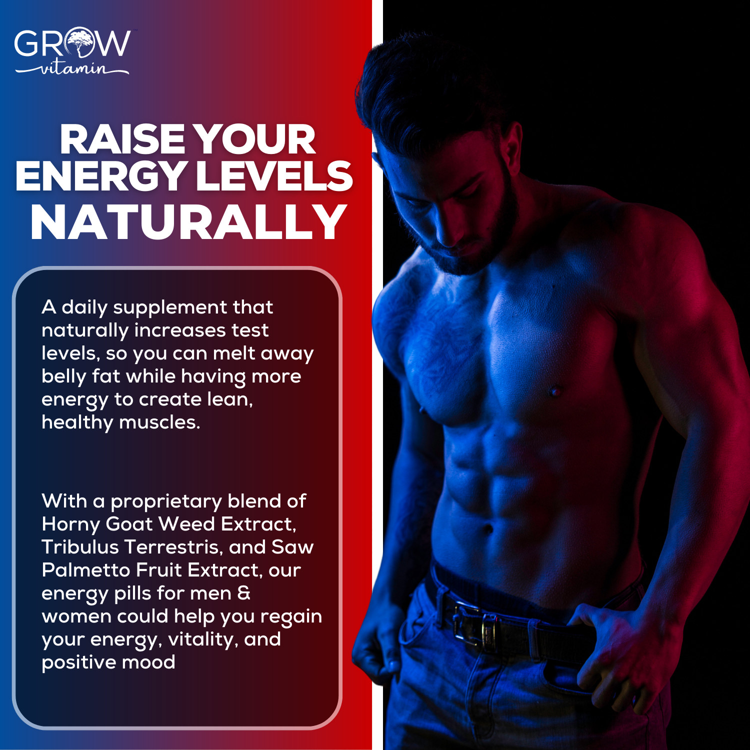 Bull Blood Male Enhancement Increase Size, Energy & Strength, 90 CAPSULES