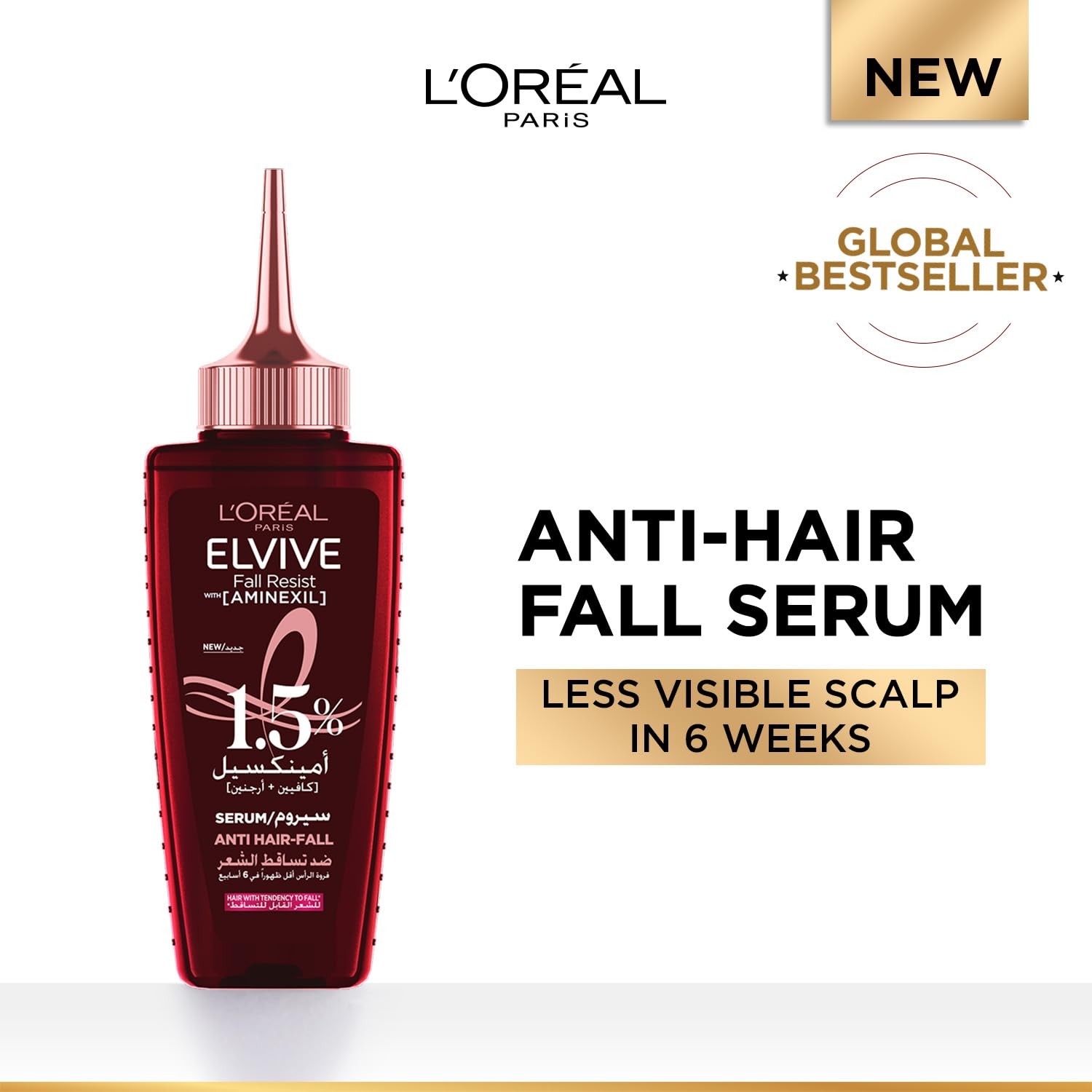 L’Oréal Paris Fall Resist Hair Fall Serum 1.5% Aminexil 102ml