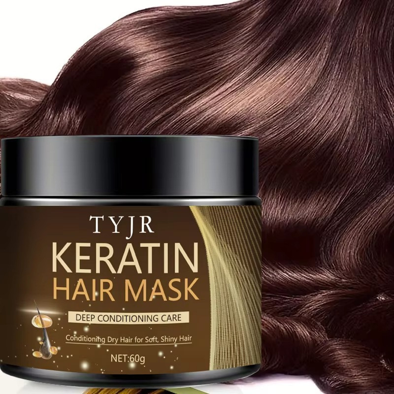 Keratin Hair Mask Protein Repair Treatment for Dry Damaged Frizzy Hair
