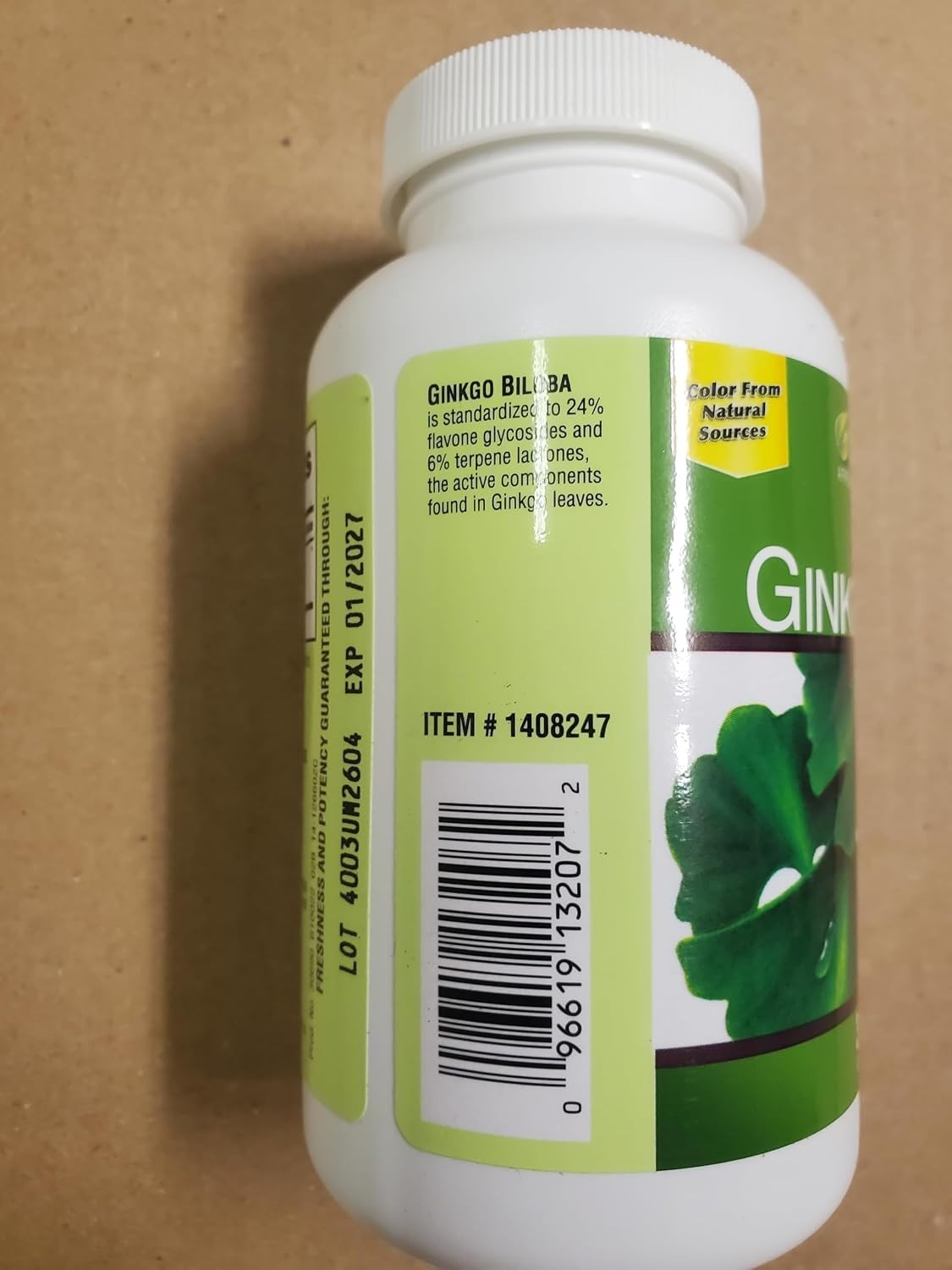 Tru Nature Ginkgo Biloba 340 Softgels for Brain Support