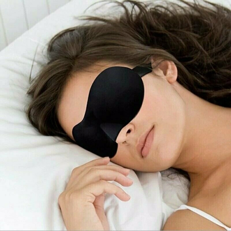 3 Pack Travel 3D Eye Mask Sleep Soft Padded Shade Cover Rest Relax Blindfold