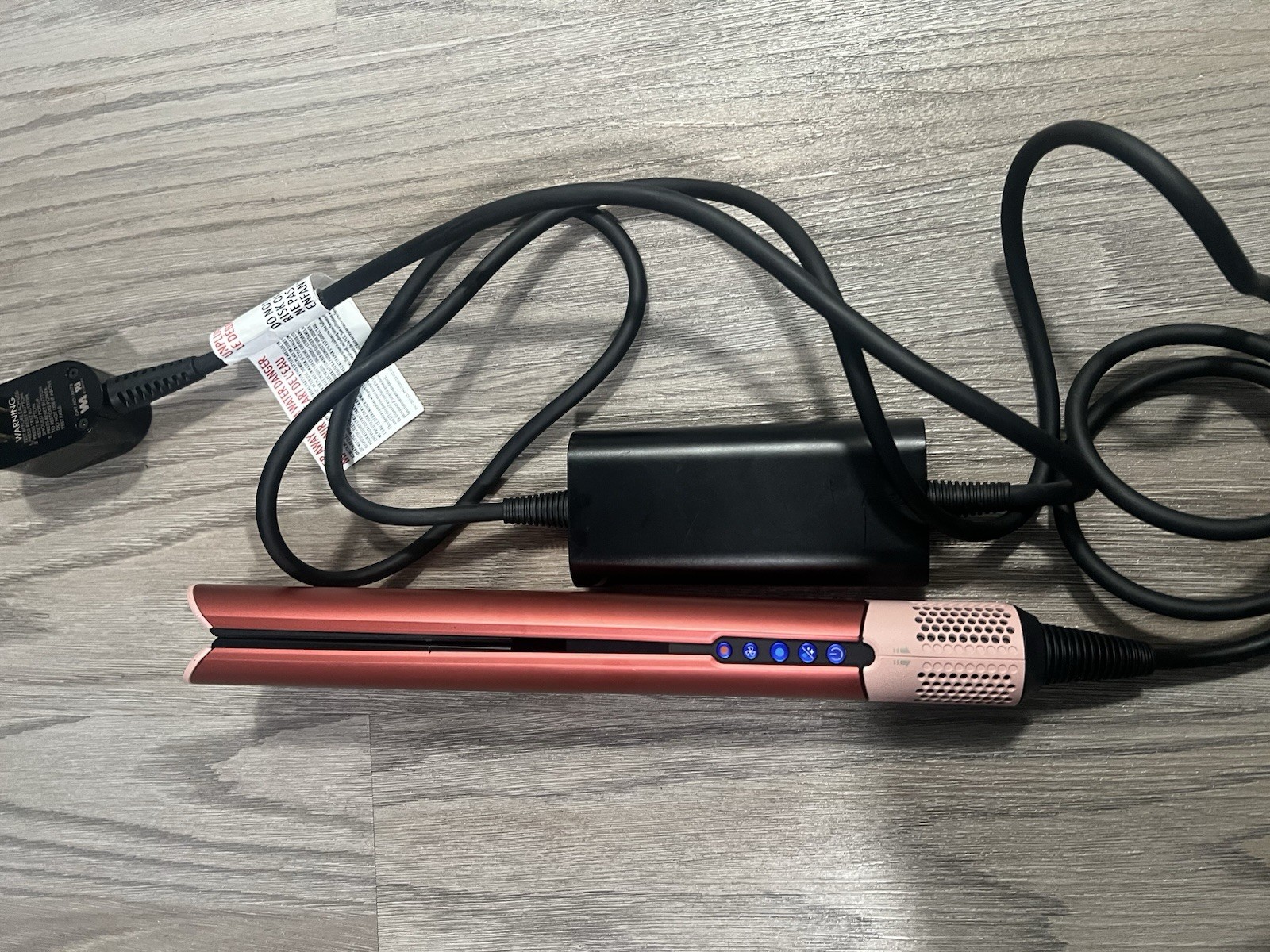 Dyson Airstrait Hair Straightener Styling Tool in Pink/Copper Finish