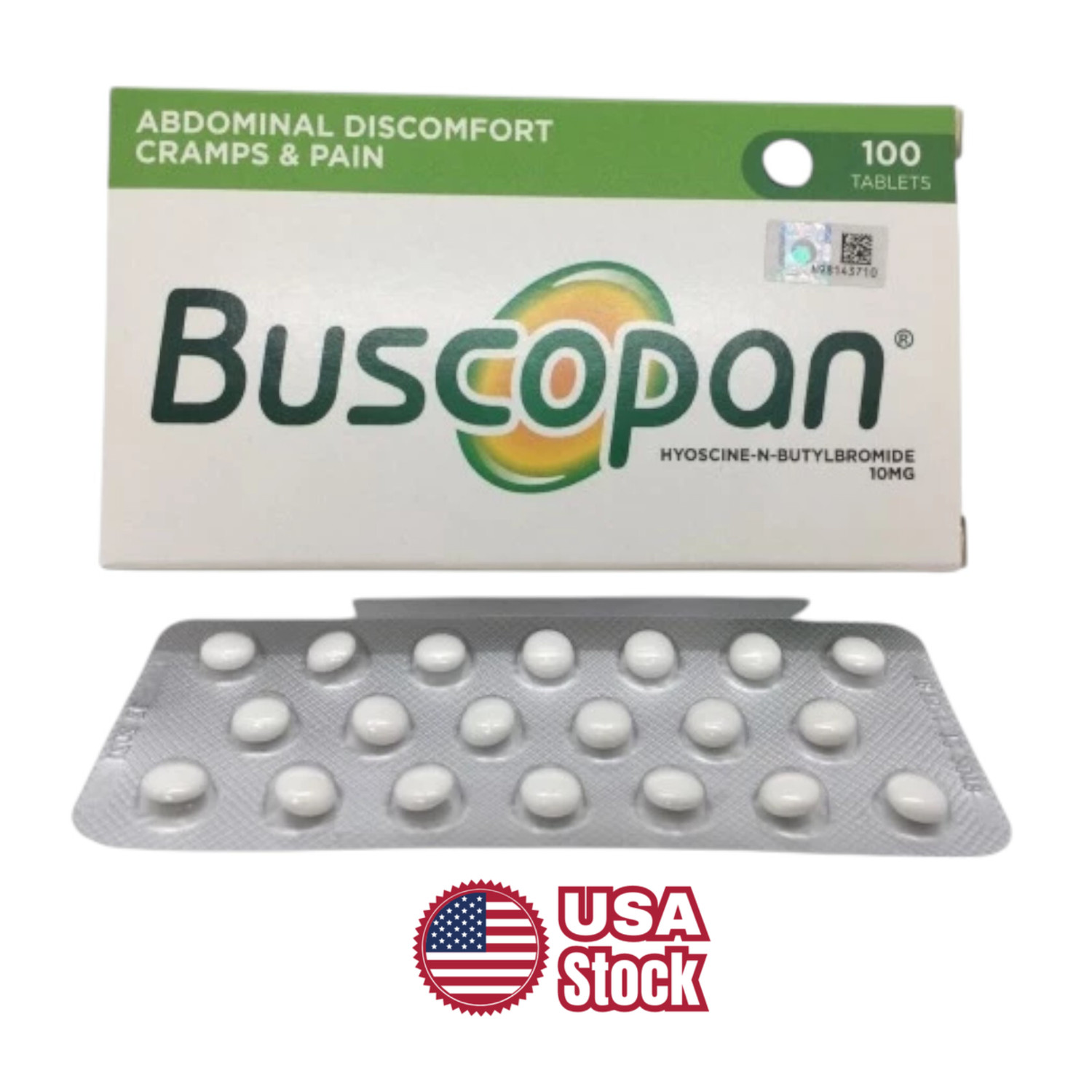 Irritable Stomach Discomfort Cramps Pain Relief 10mg 100 tablets – US Shipping
