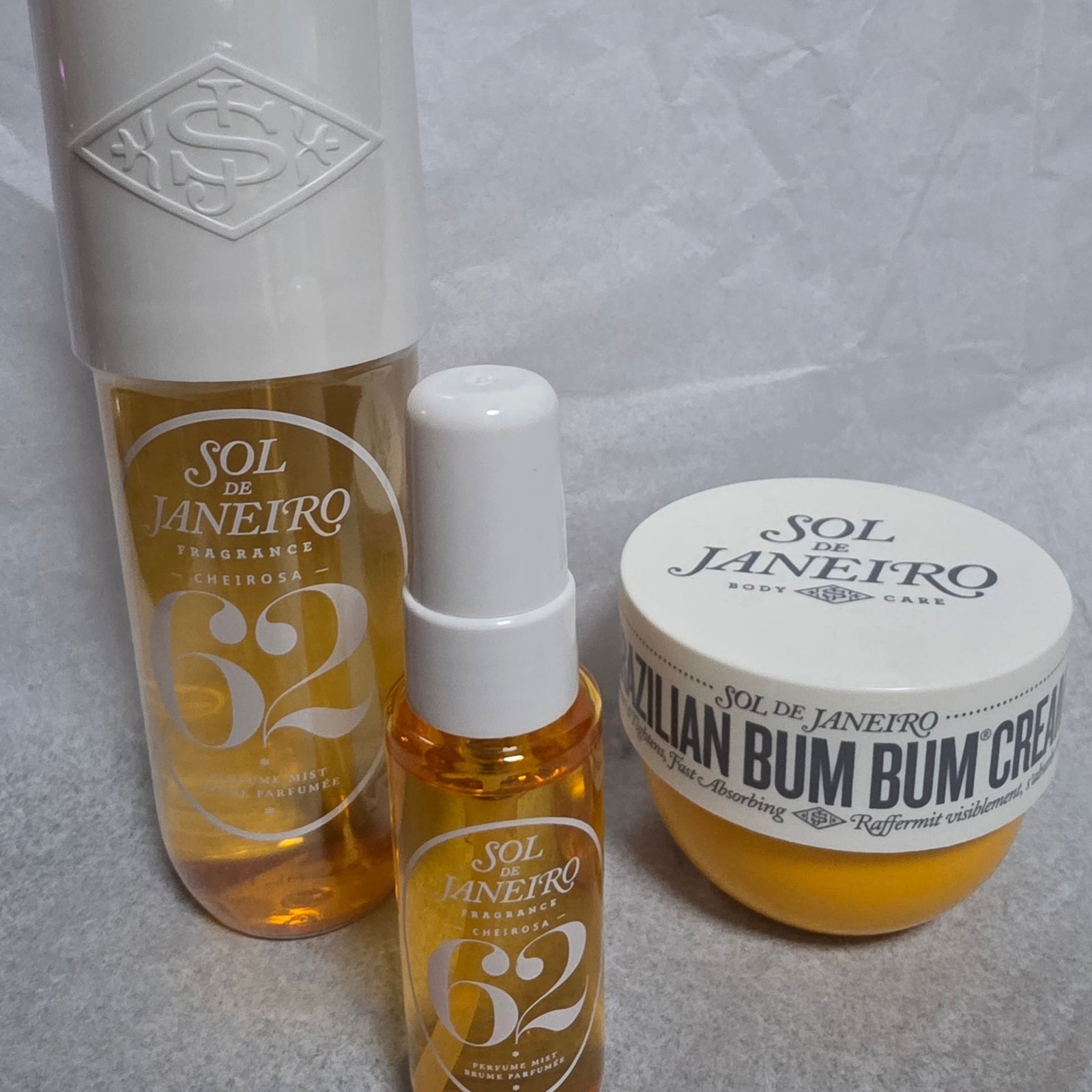 Sol de Janeiro Perfume (XL & Travel Size) + Brazilian Bum Bum Cream Large Size