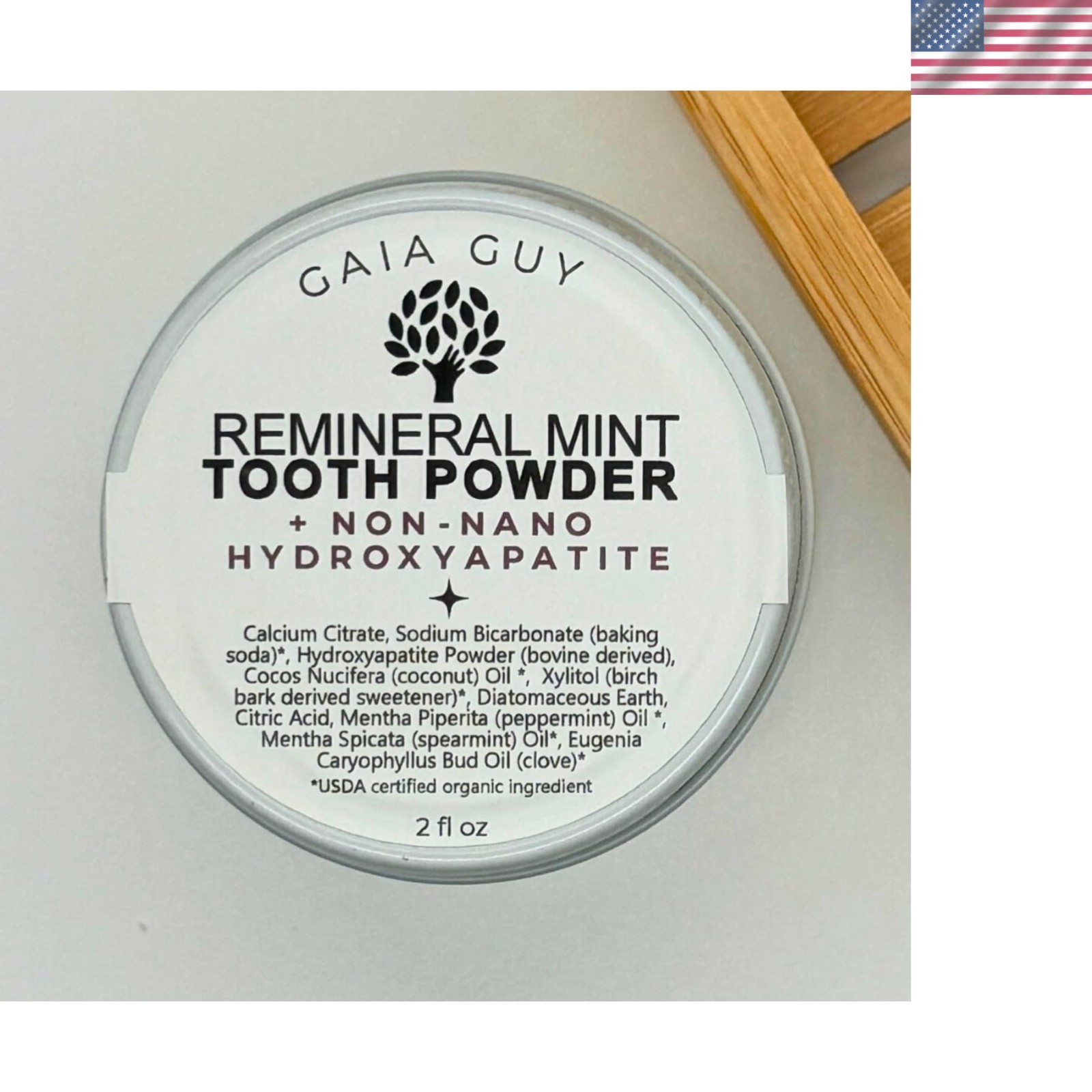 Remineral Mint Natural Tooth Powder + Naturally Sourced Hydroxyapatite – Plas…