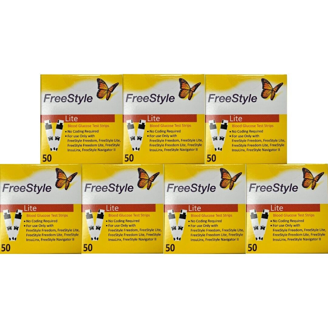(7 x 50CT Strips) lite test strips free-style 350ct