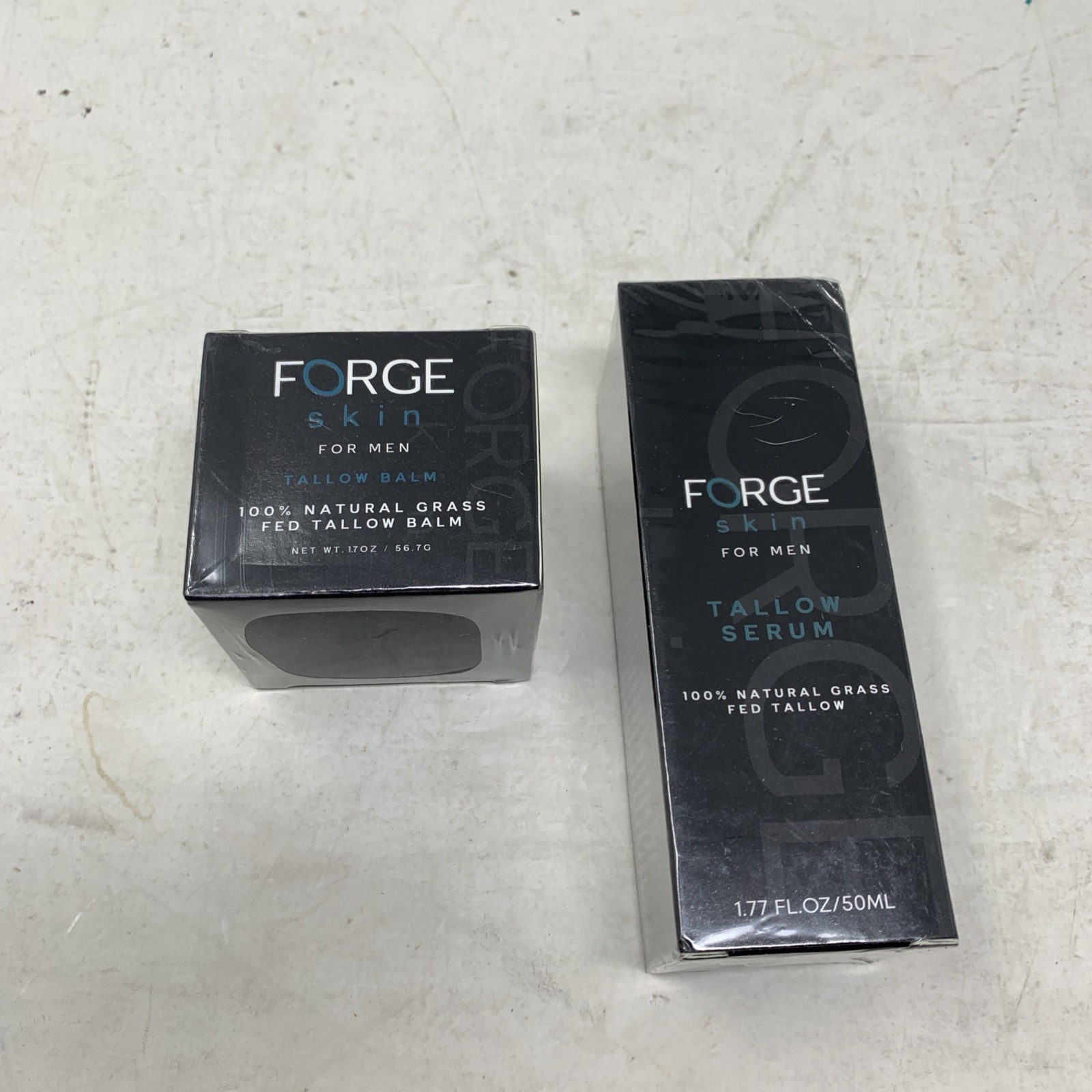 Forge Skin For Men Beef Tallow Based Face Balm & Serum Set New Sealed!