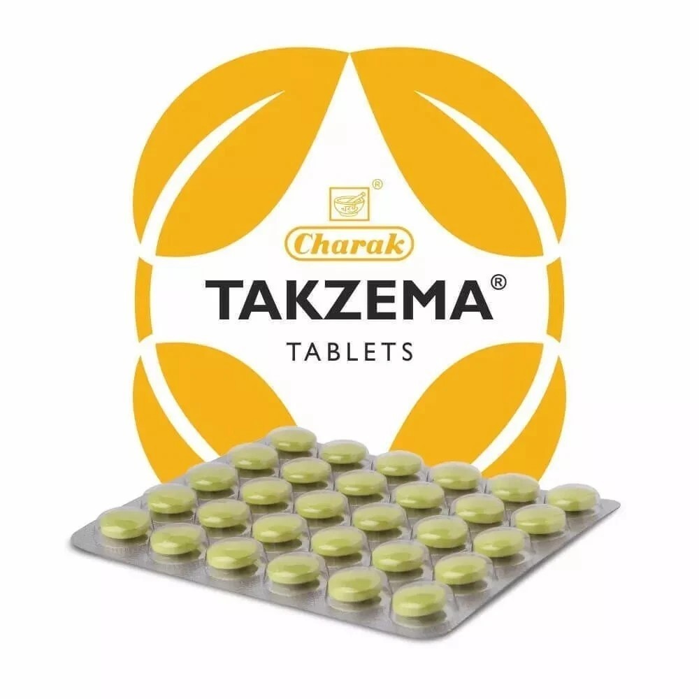 10 X Charak Ayurveda Takzema 30 Tablets Ayurvedic Herbal Product