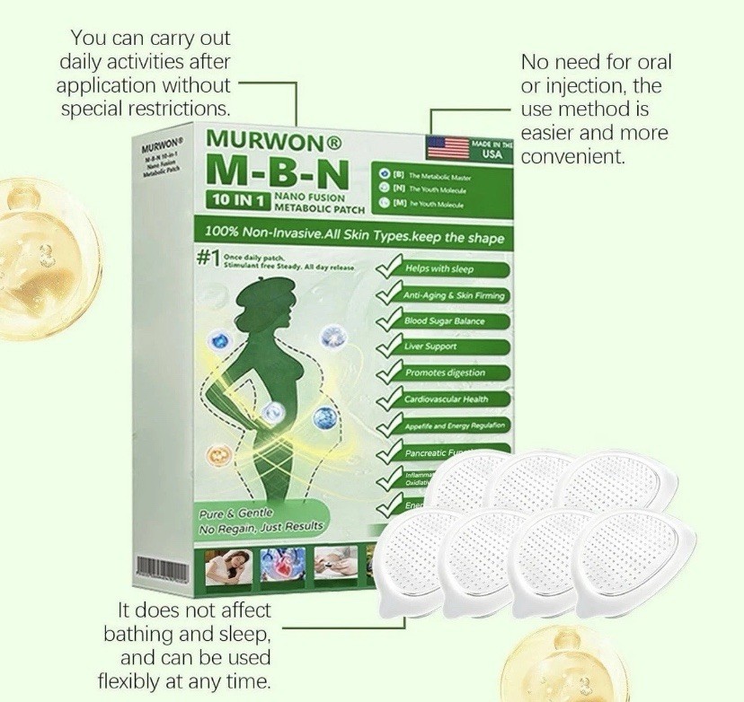 MURWON 10-In-1 Nano Fusion Metabolic Patch NEW Berberine Moringa USA (3) Boxes