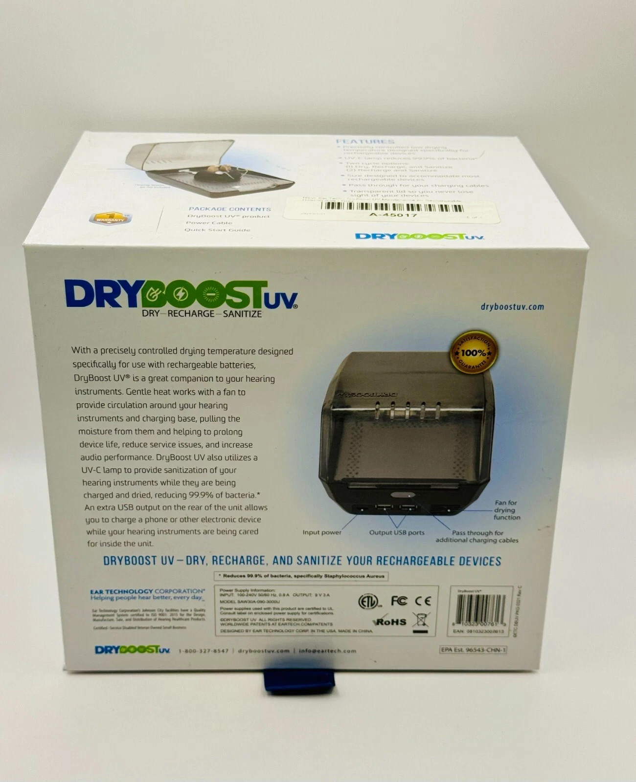 DryBoost UV by Dry & Store Drying, Sanitizing & Charging System – NEW