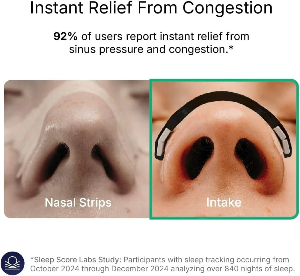 Intake Breathing — Magnetic Nasal Strips Starter Kit | 15 Count, Clear