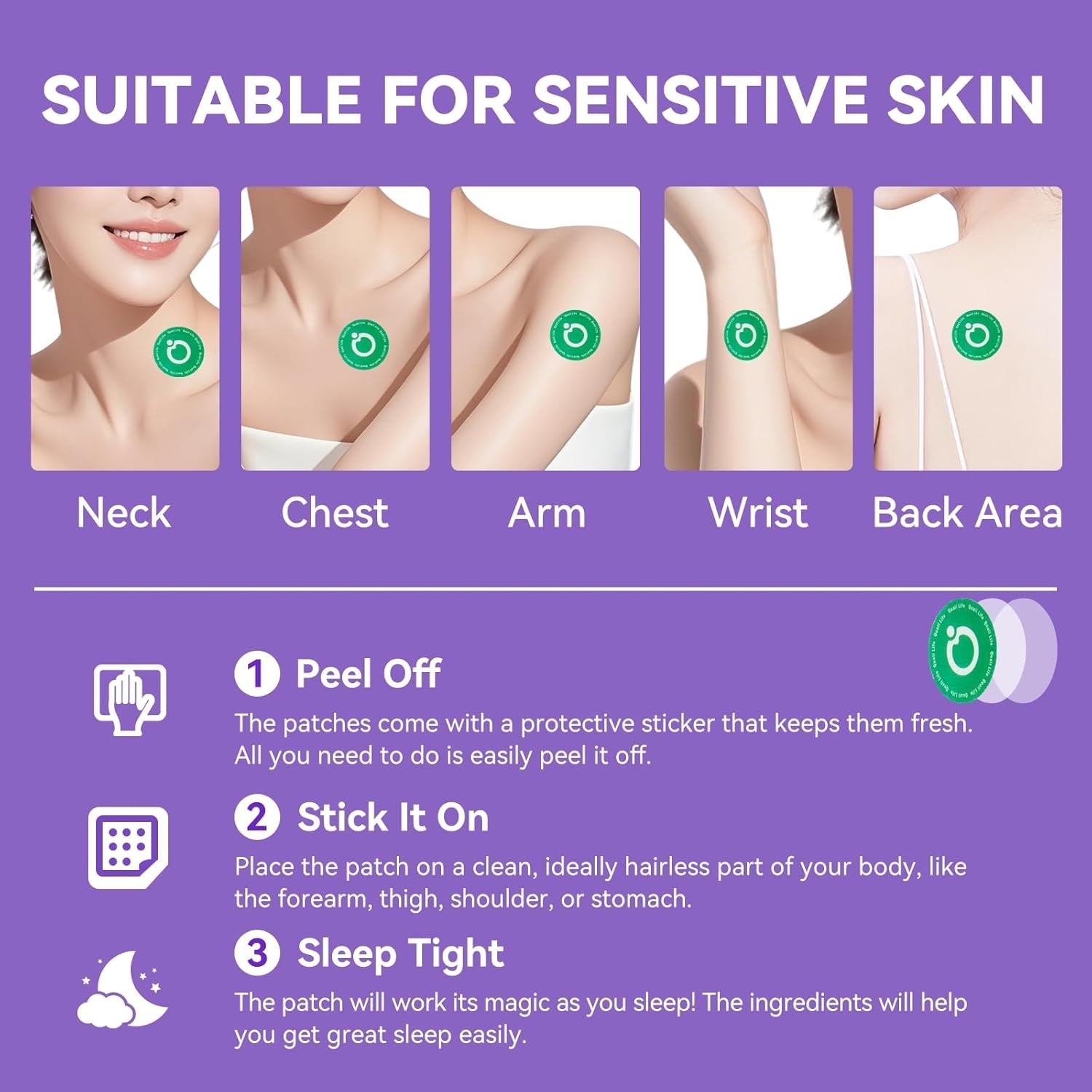 Sleep Patches for Adults Extra Strength, Long-Lasting Night with Natural 30Patch