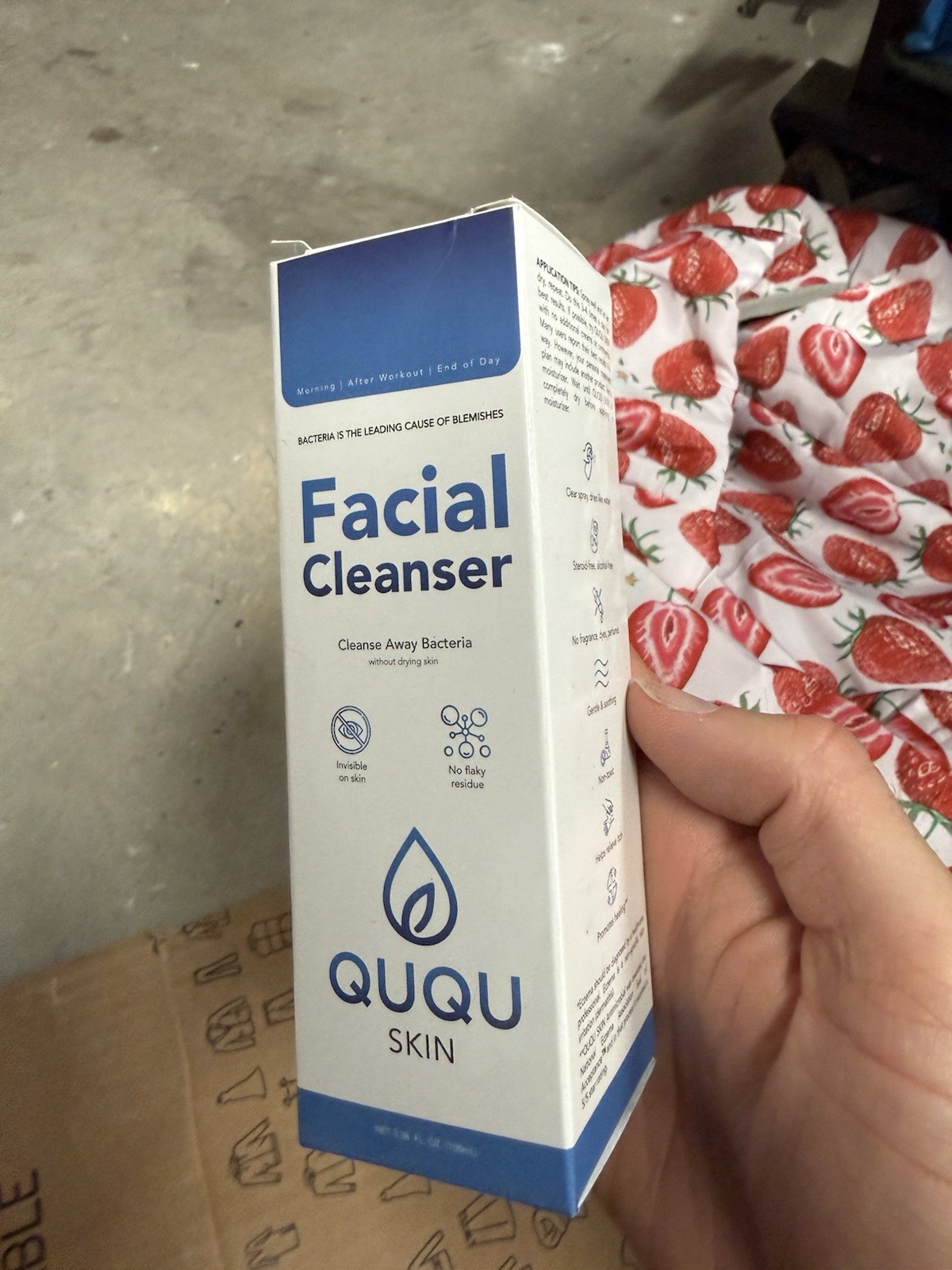 QuQu Skin Hypochlorous Acid Facial Cleanser Spray HOCl Toner Mist 3.38oz