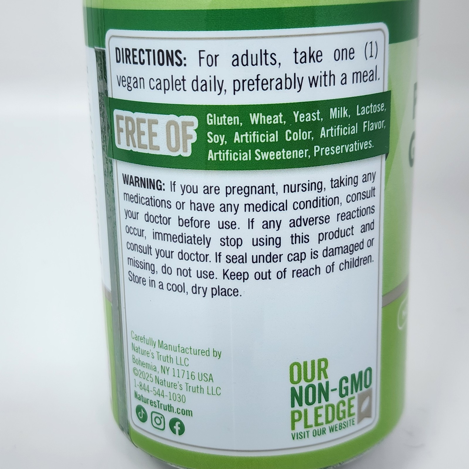 Nature’s Truth Potassium Gluconate 595 mg, 100 Caplets Exp 05/2027