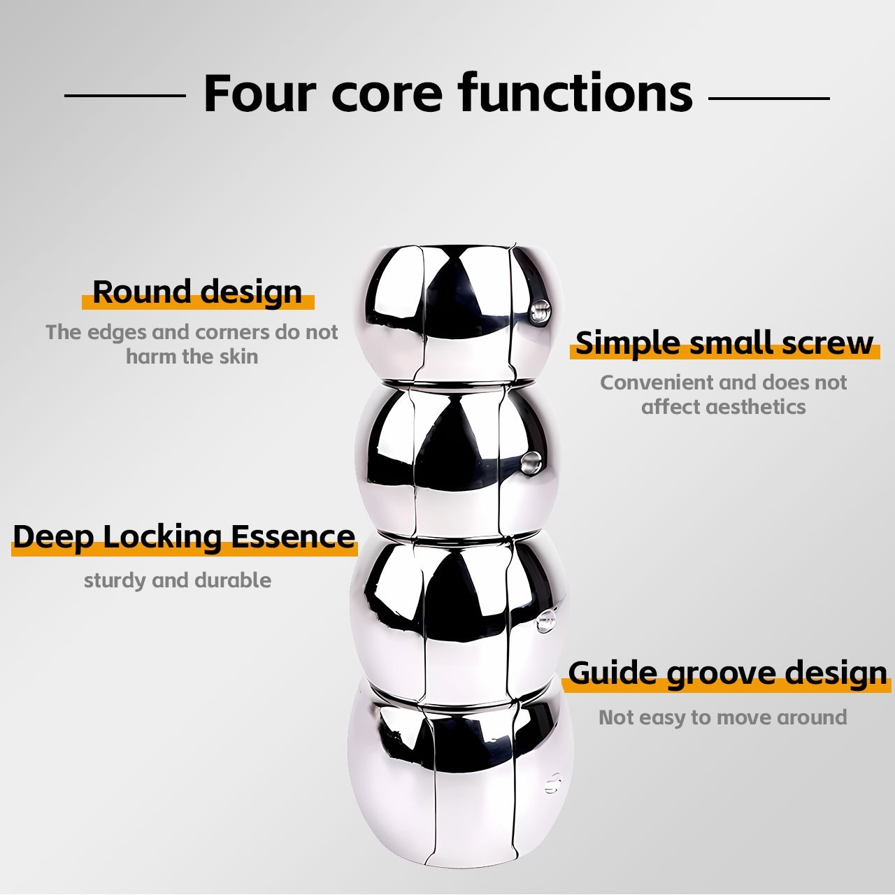 Heavy Duty Stainless Steel Cock scrotum ring Stretch Ball Stretcher