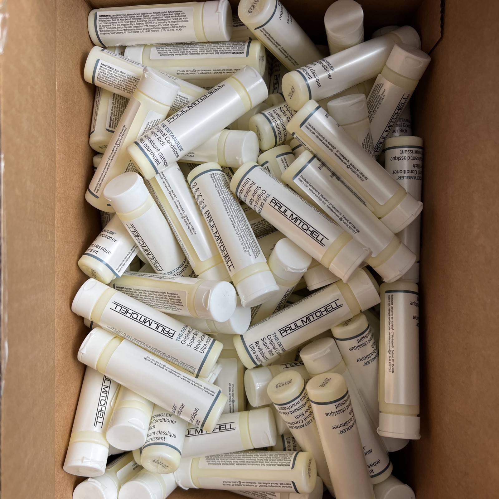 Case of 170 Paul Mitchell The Detangler Super Rich Conditioner Travel Size 0.7oz