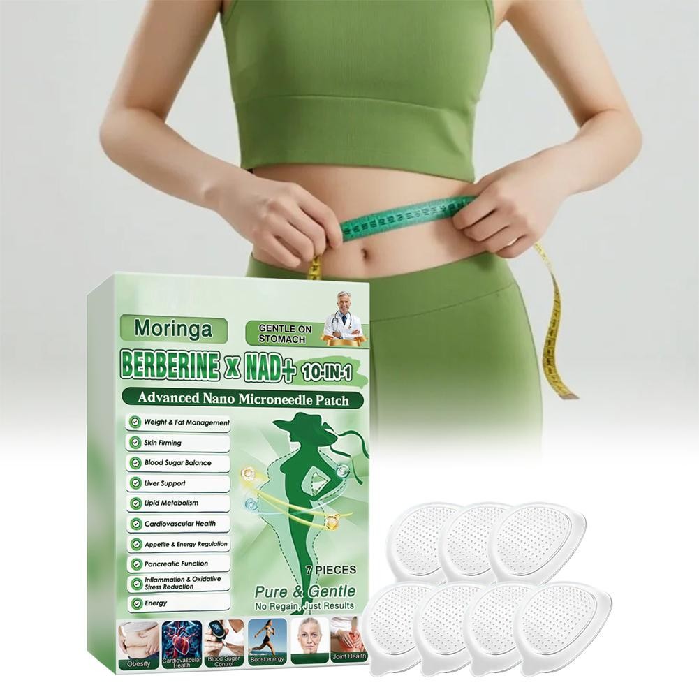 6 Box Moringa Berberine 10-in-1 Advanced Nano Microneedle Patches 7Pcs/Box US