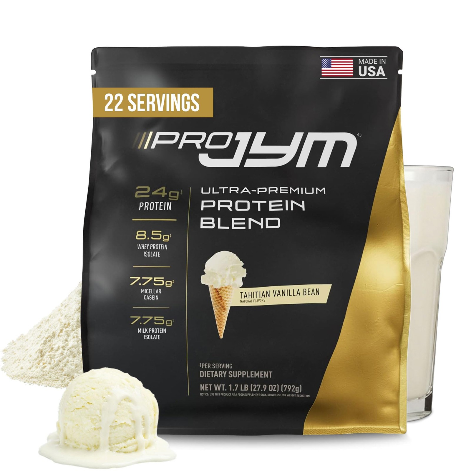 JYM Supplement Science Pro Tahitian 2 Pound (Pack of 1), 22 Servings