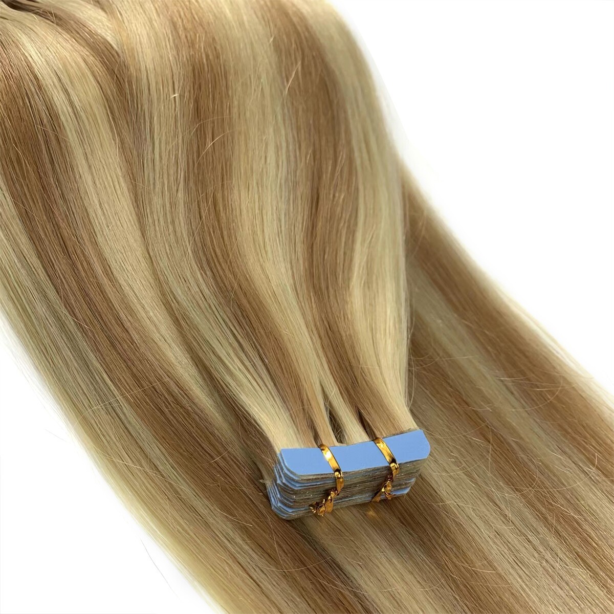 Tape in Human Hair Extensions Invisible Adhesive Glue Skin Weft Remy Hair16-26in