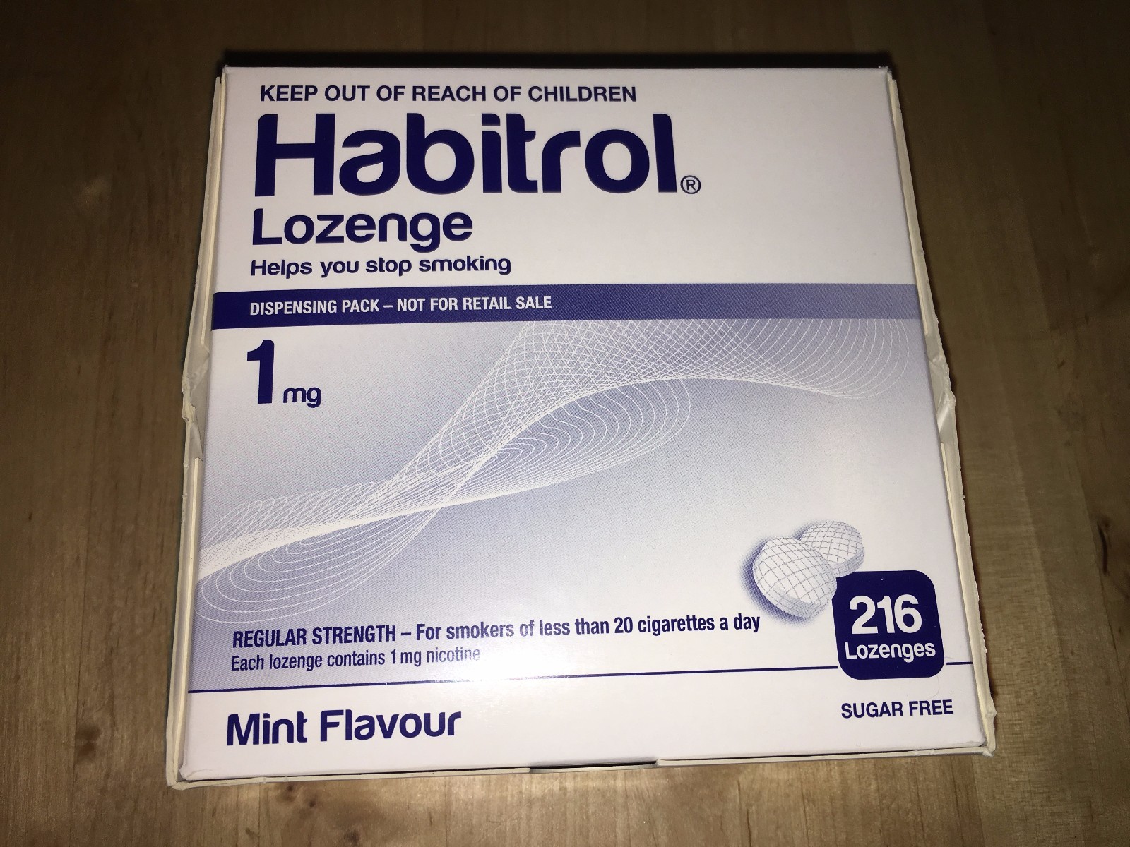 Habitrol Nicotine Lozenge 1mg Mint Flavor 8 Boxes 1,728 Pcs Lozenges Fresh