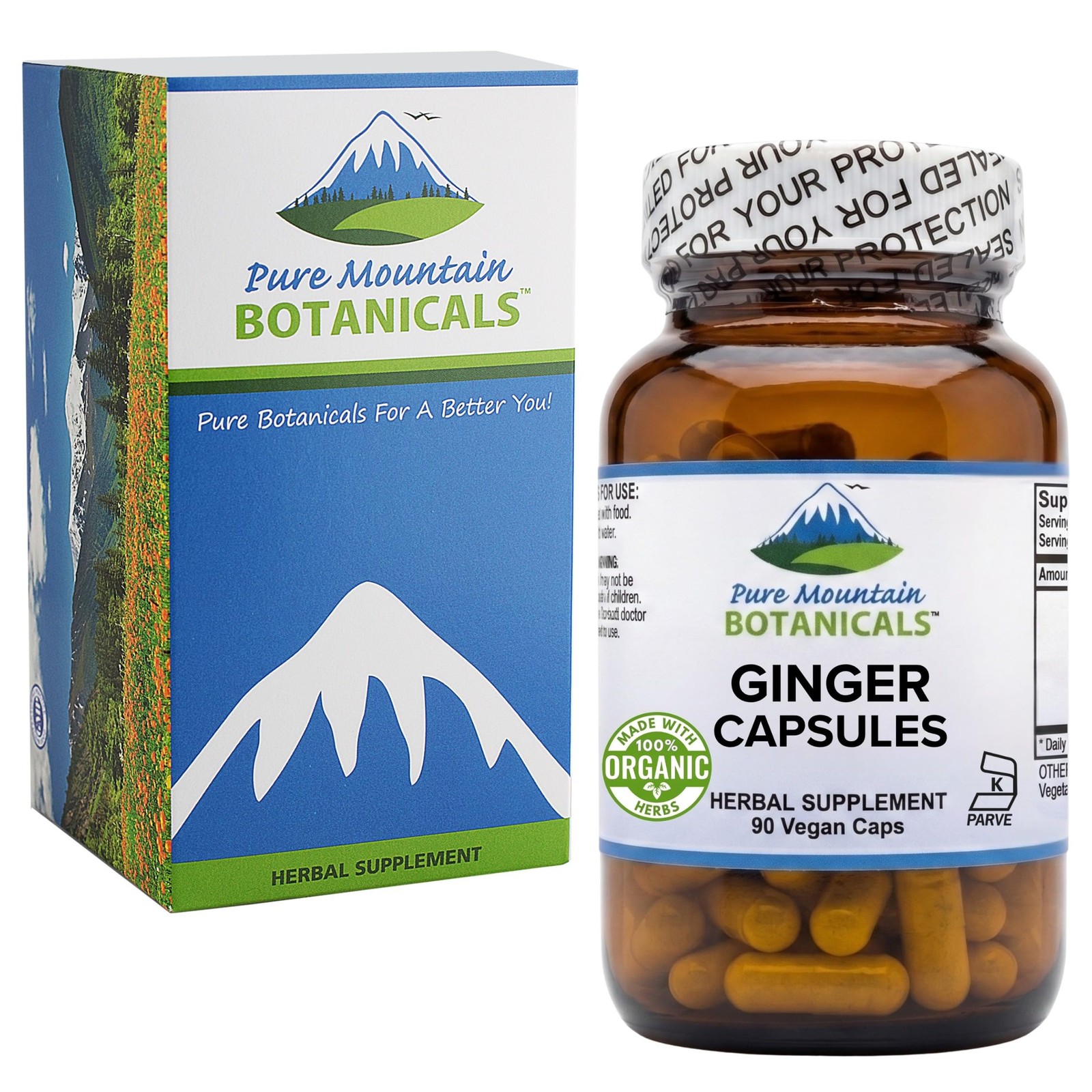 Want the Best Ginger Capsules for Nausea? Pure Mountain Botanicals Ginger Caps