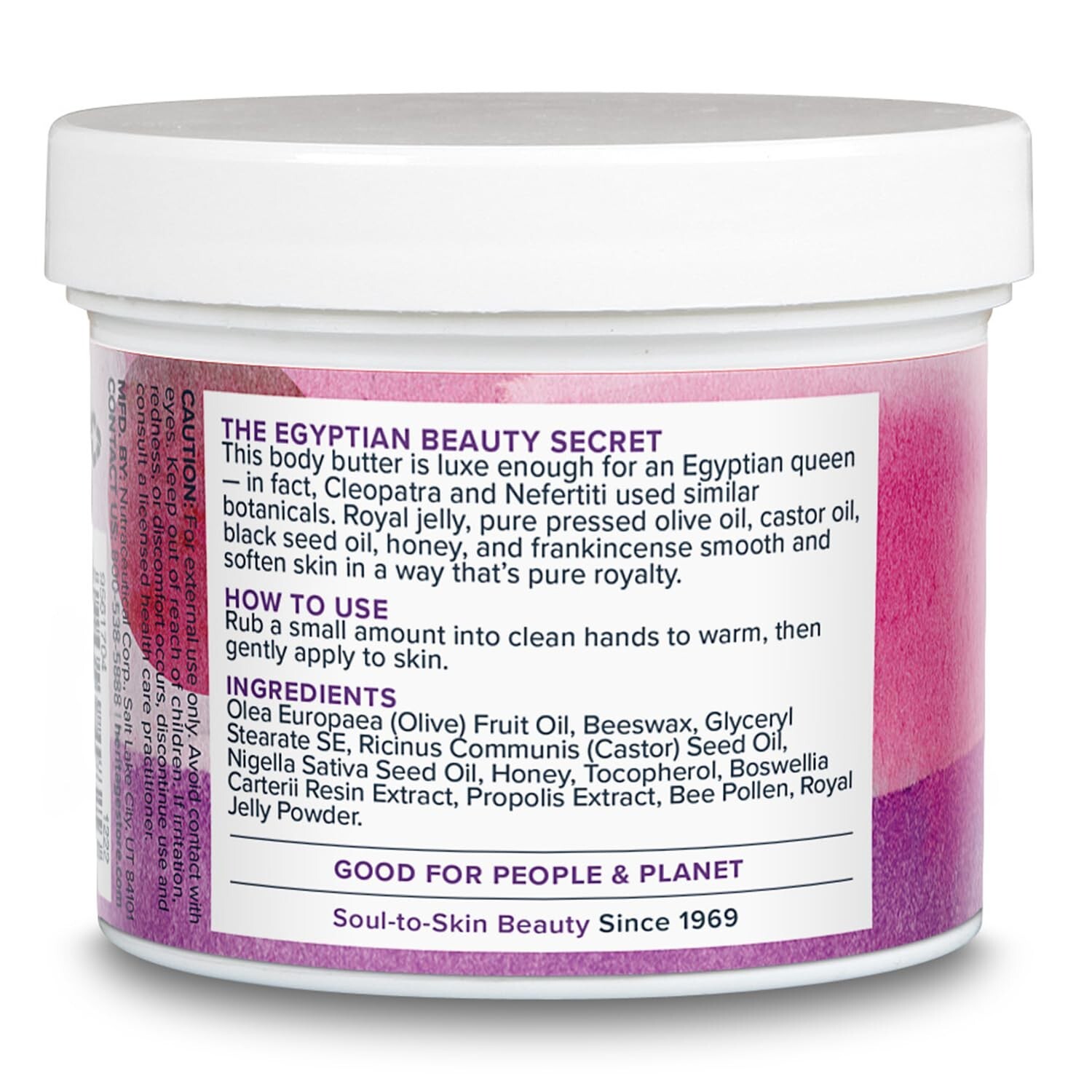 Heritage Store Egyptian Gold Body Butter, Body Moisturizer for Dry Skin Care
