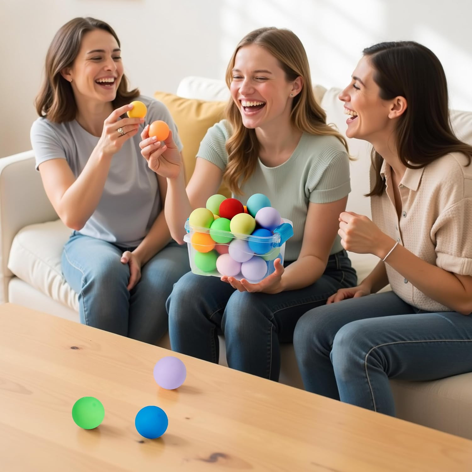 24-Pack Slow Rising Squishy Stress Balls 1.6in, Sensory Fidgets, Party Favor Set