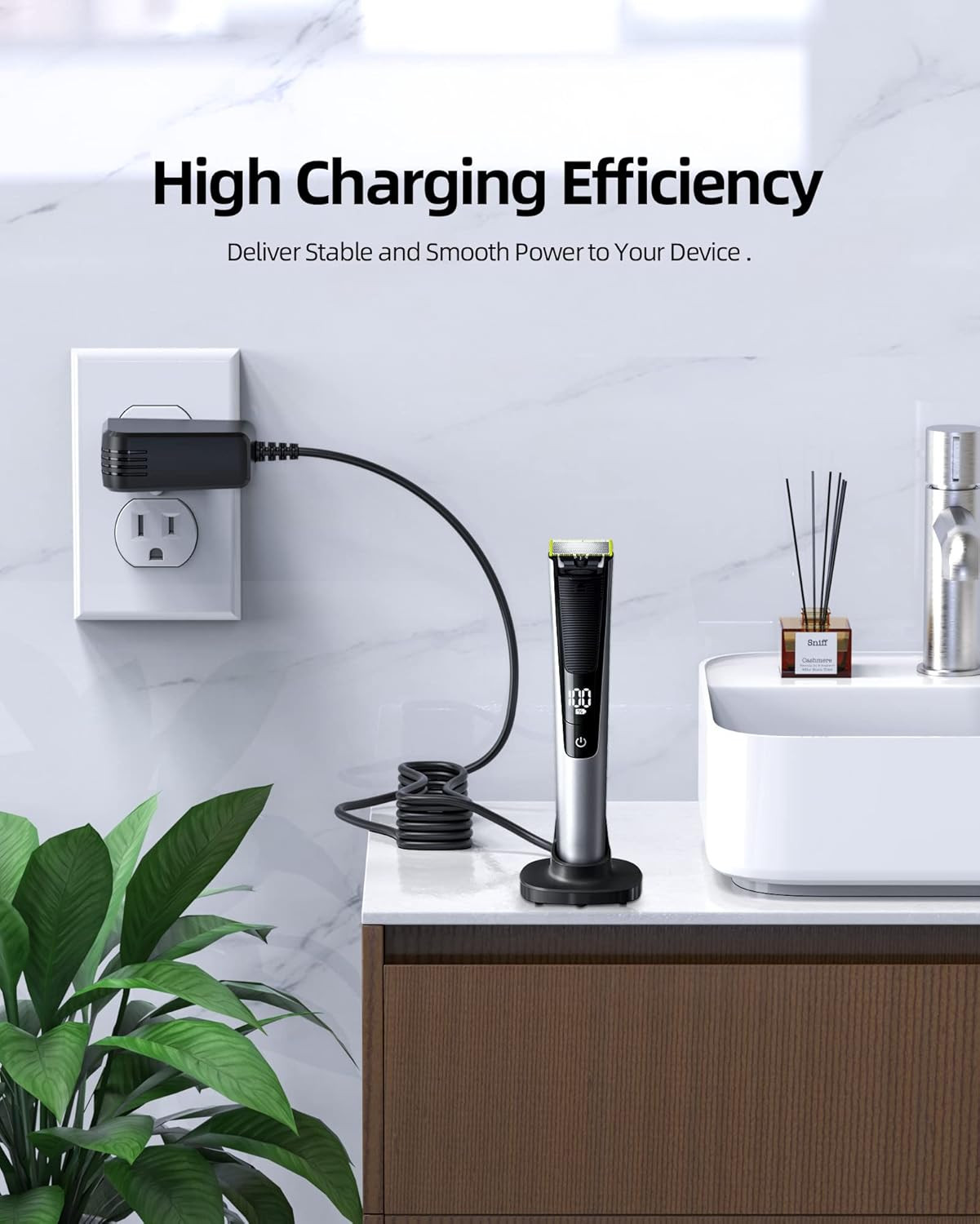 15V Charger Fit for Philips Norelco HQ8505 MG5750 MG7750 MG7770 MG7790 QP6531 QP