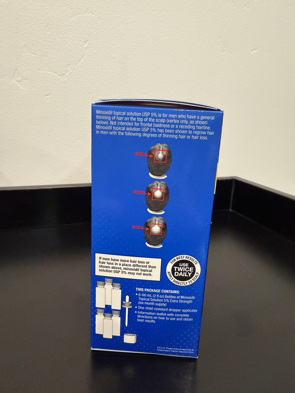 Kirkland Minoxidil 5% Extra Strength Men Hair Regrowth Solution 6 Month Original