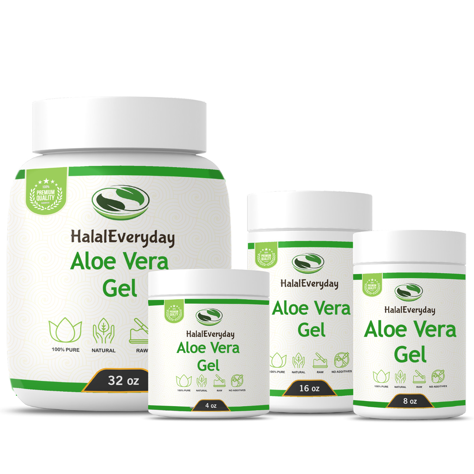Aloe Vera Gel 4 oz – 100% Pure Organic Soothing Moisturizing Skin Care Lotion