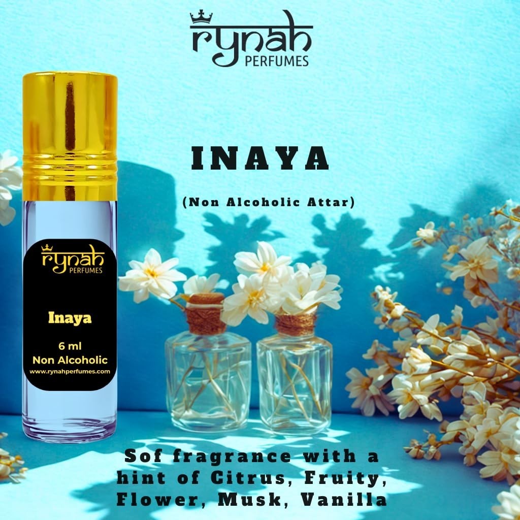 Rynah Attar Set for Women 5x6ml Roll-On Non-Alcoholic Perfume Oils