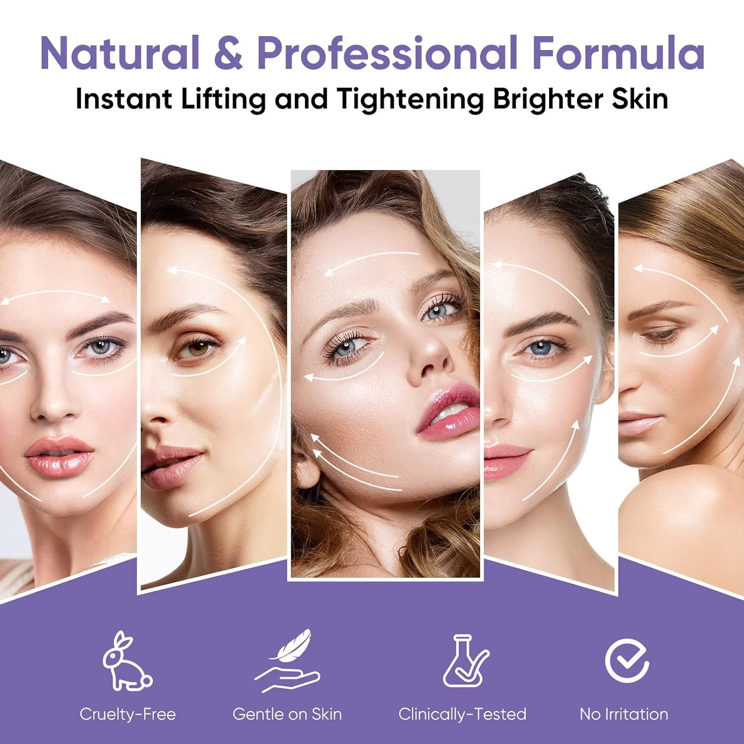 Instant Face Lift Cream, Tightens & Firms, Face & Neck, 1.7 oz
