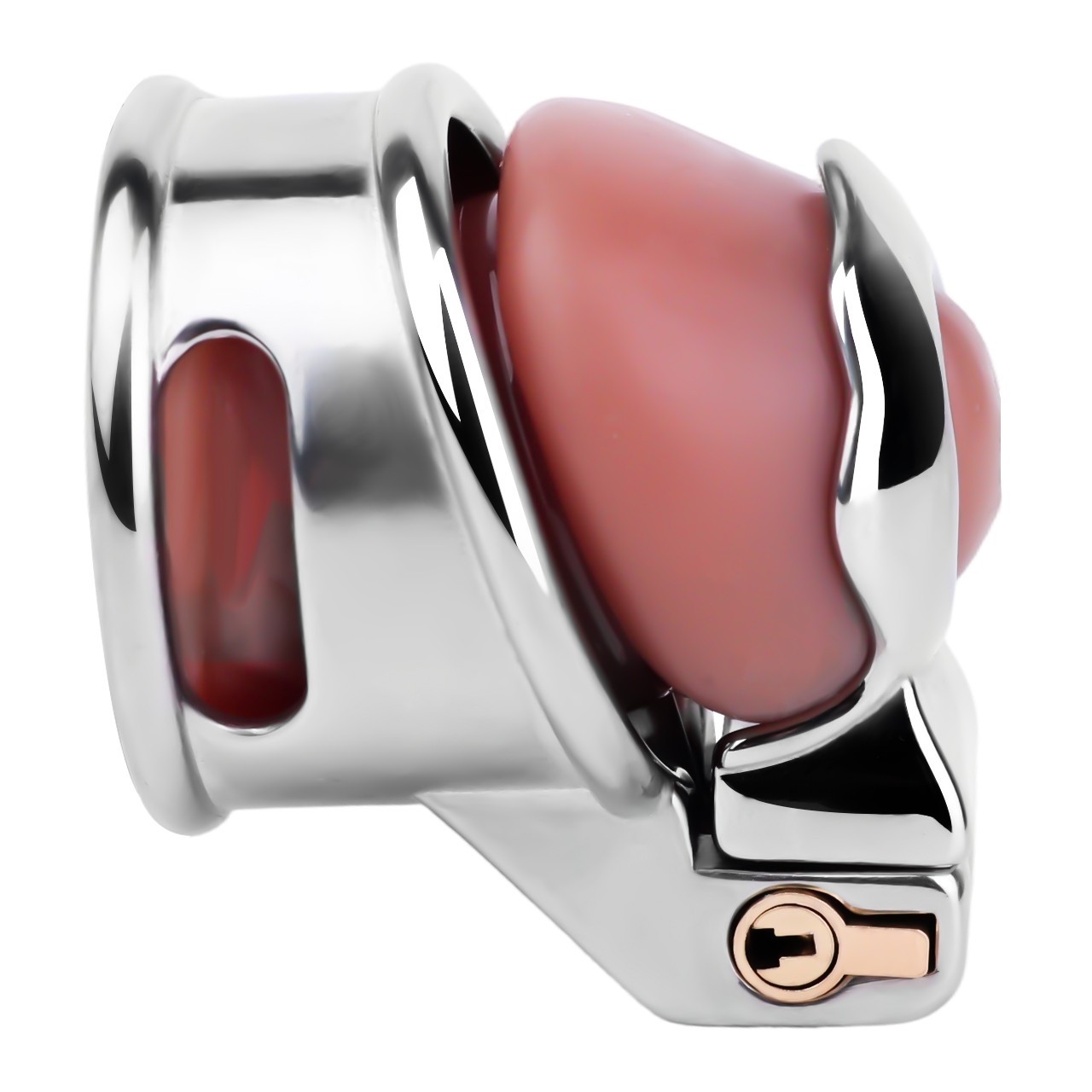 New Stainless Steel Male Chastity Device Realistic Cage Men Metal Locking Belt