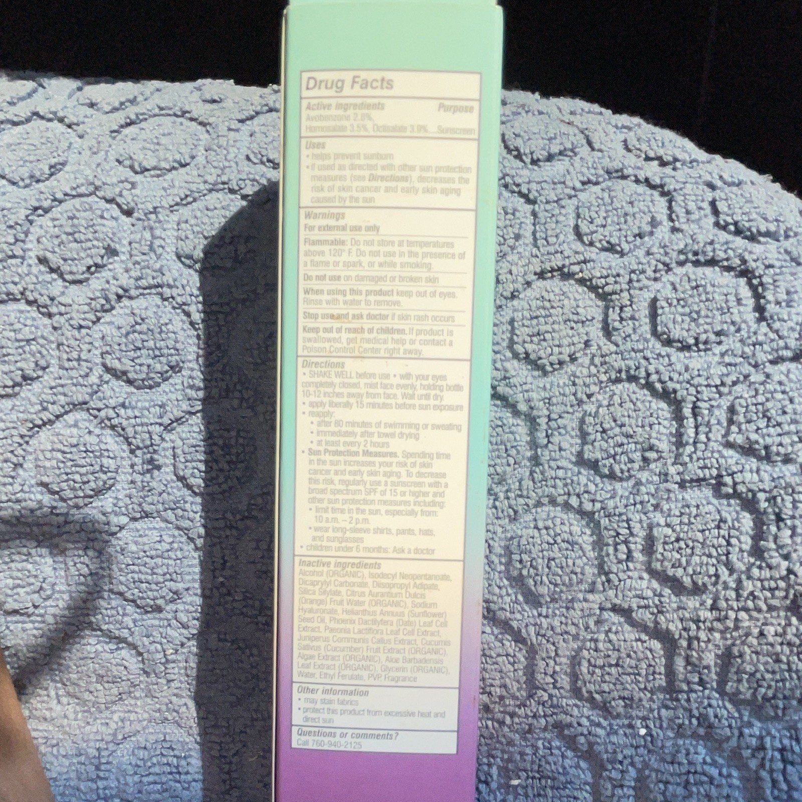 COOLA Makeup Setting Face Sunscreen Spray Broad Spectrum SPF 30 1.5 fl oz