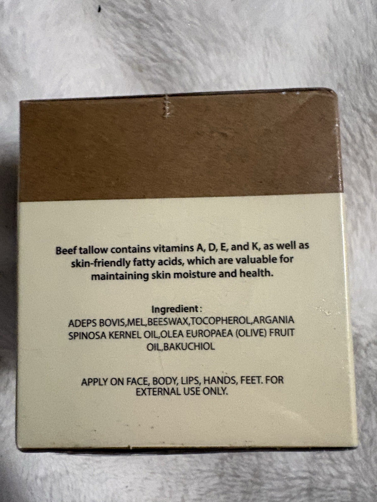 Mr Lilei Tallow Balm Raw Wild Honey Organic Bakuchiol 4.06 oz 12M