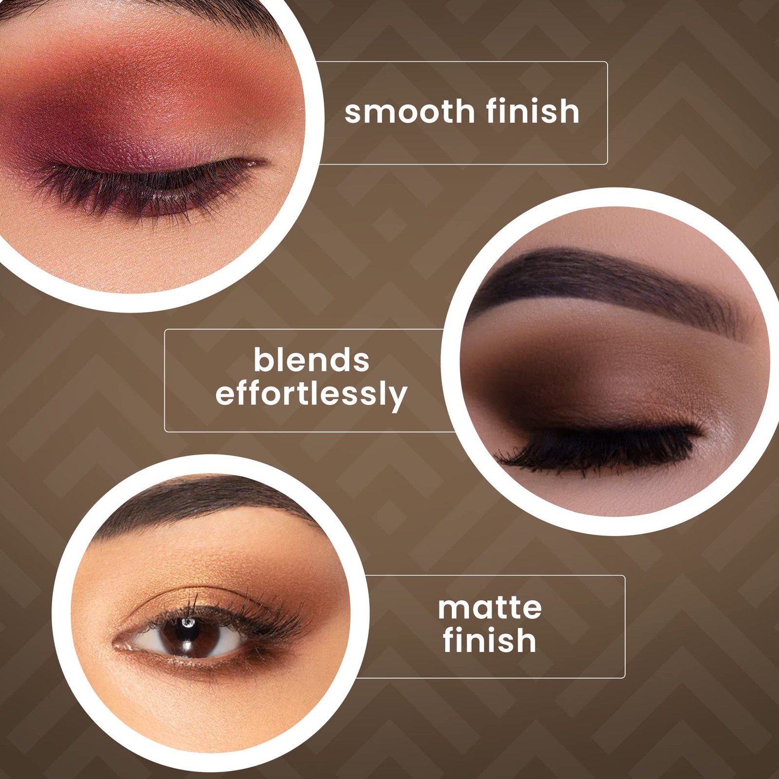 Cosmetics – Matte Natural, 9-Color Eyeshadow Palette Matte Finish, Highly Pigmen