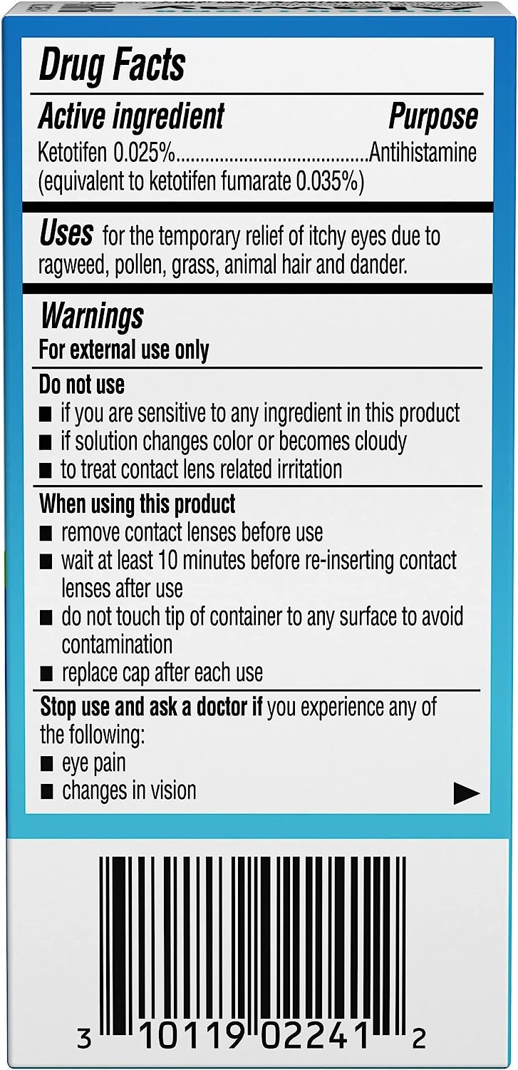 Bausch+Lomb Alaway Antihistamine Eye Drops Itch Relief 0.34 fl oz {Exp:02/2027+}
