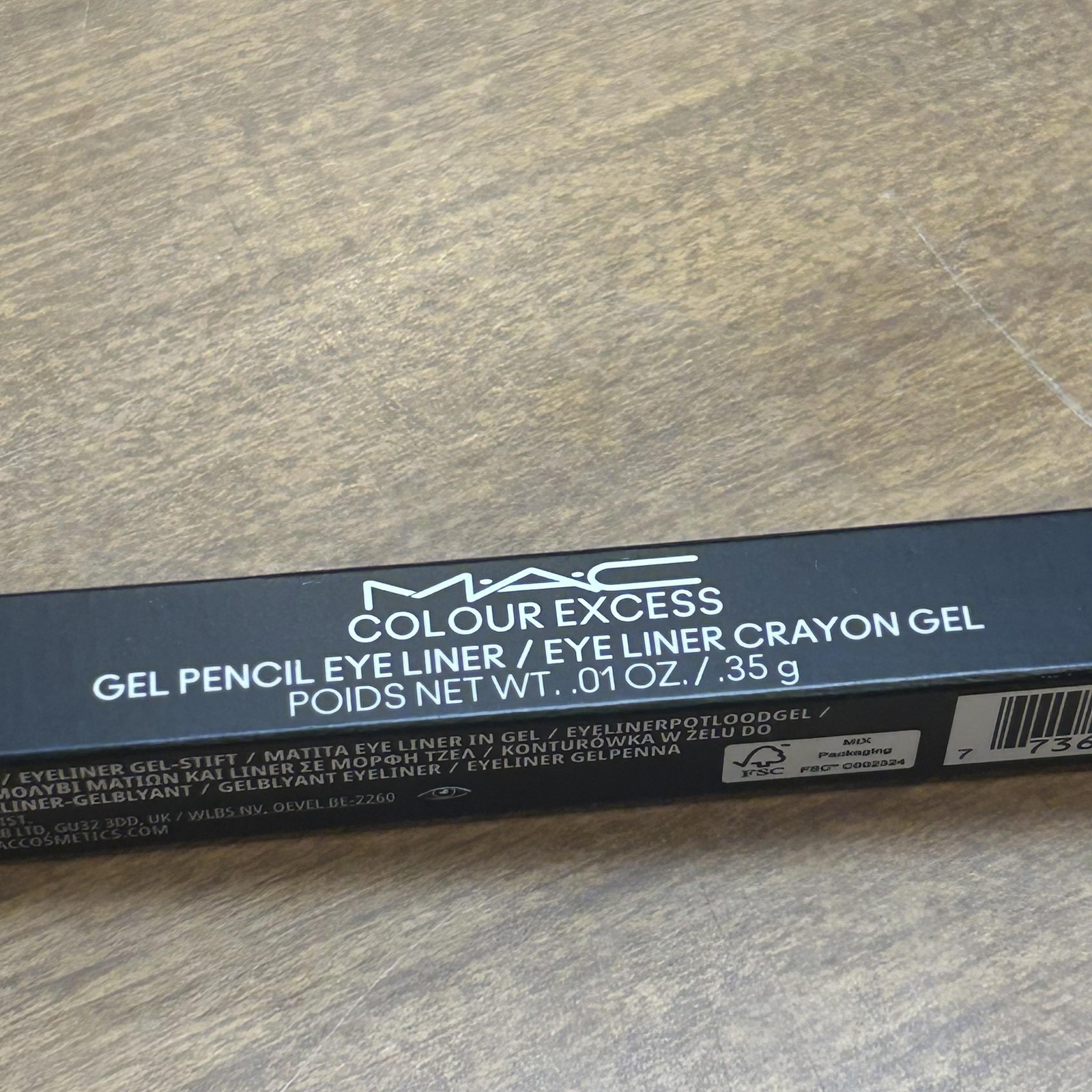 MAC Colour Excess Gel Pencil Eyeliner B-A-N-A-N-A-S 0.01oz 0.35g Gold Long Wear