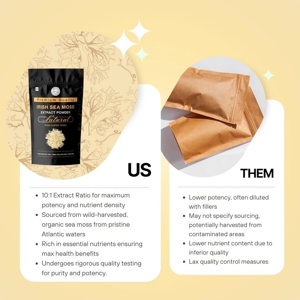 Urban Prakriti Irish Sea Moss Powder (100 G) | Superfood Supplement