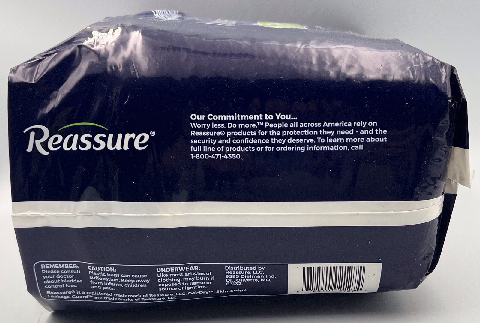 Reassure Unisex Adult Overnight Underwear Size L 36”-50” ~ 16 Count