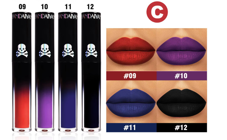GOTH LIPSTICK LONG LASTING SET 4 PCS