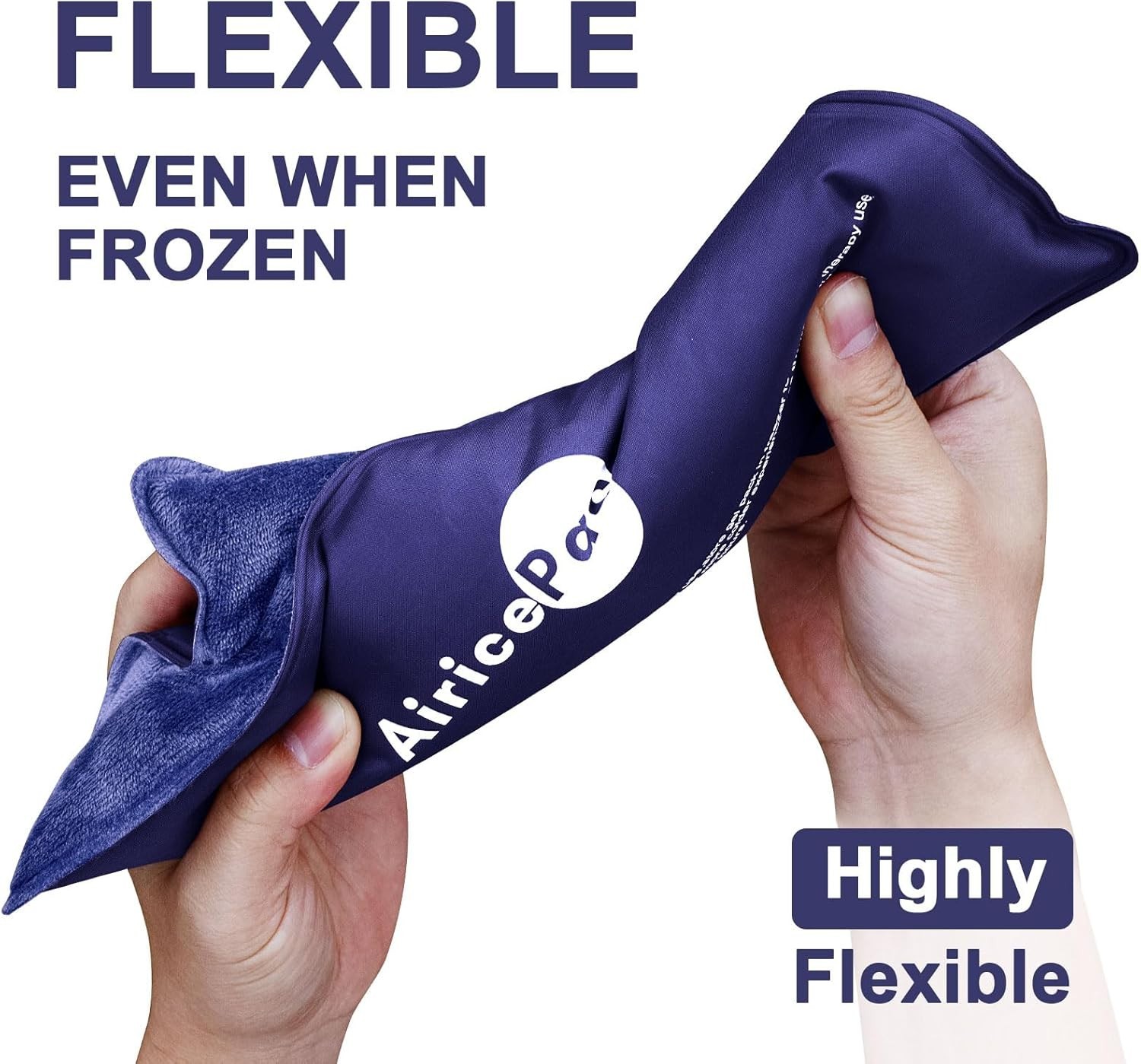Ultra-Flexible Cold Pack for Knee, Neck, and Shoulder Pain Relief, 7”x 11”
