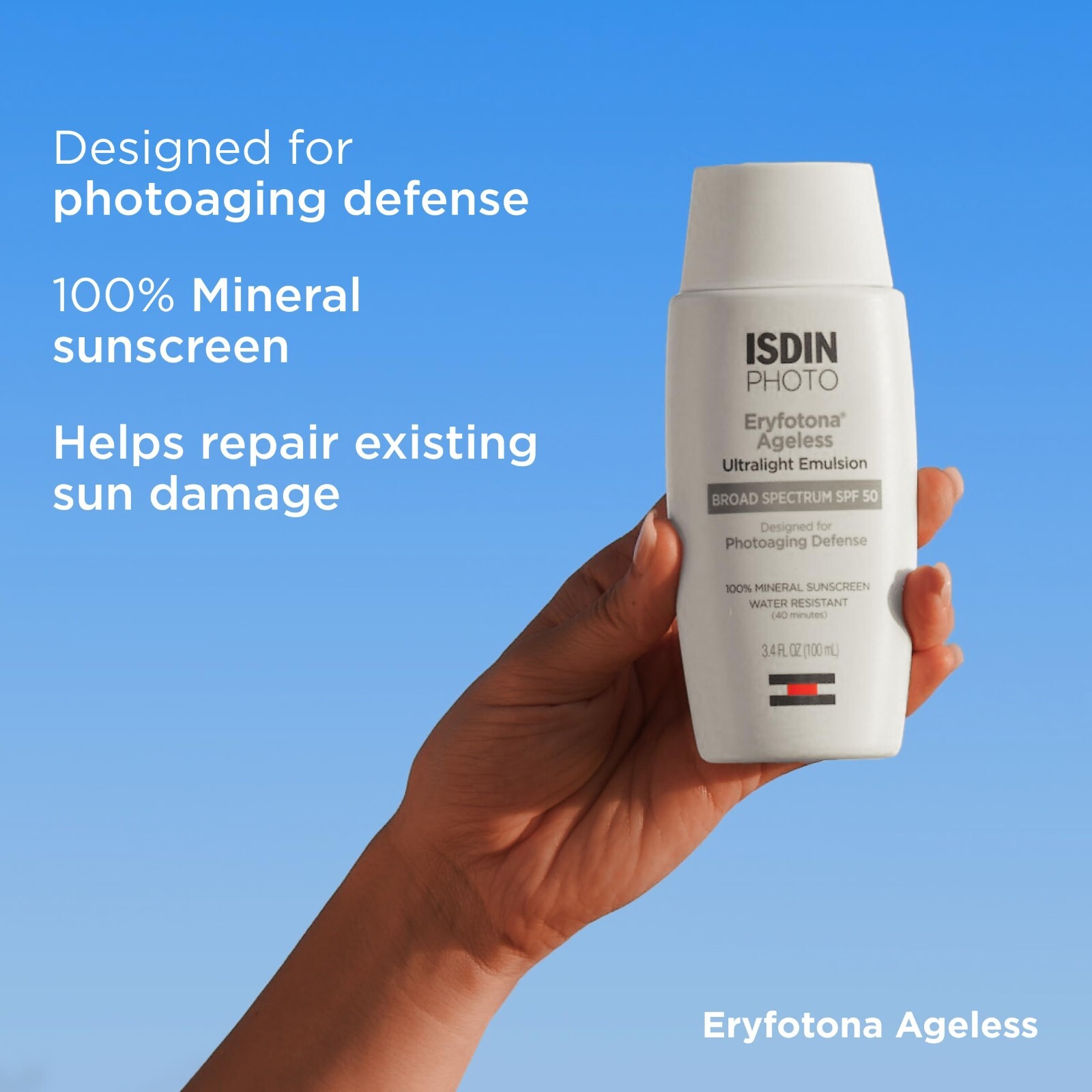 ISDIN Eryfotona Ageless Broad Spectrum Tinted SPF 50 EXP 11/24 100mL **NEW**