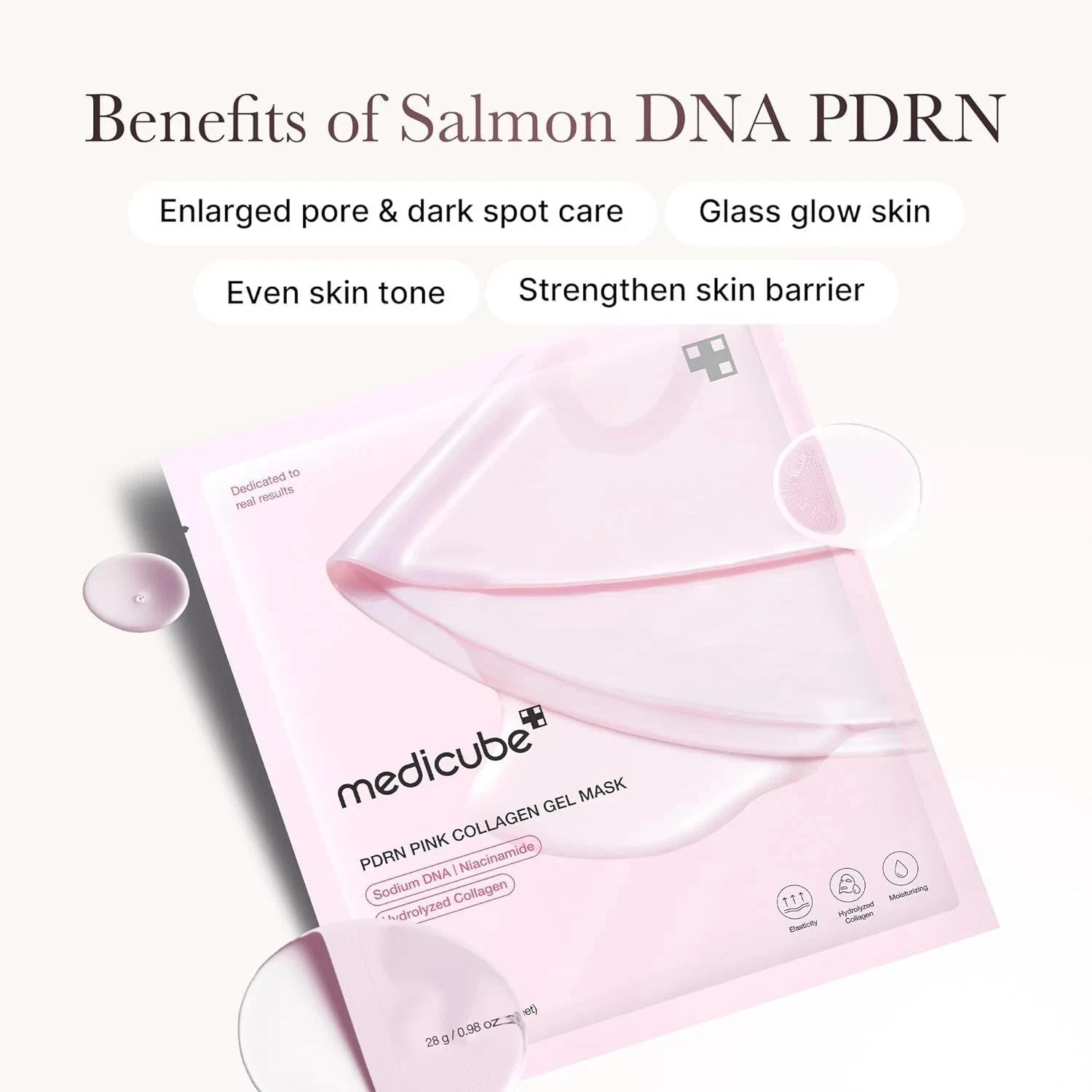 NEW Medicube Salmon DNA PDRN Pink Collagen Gel Overnight Mask 4 Pack*-