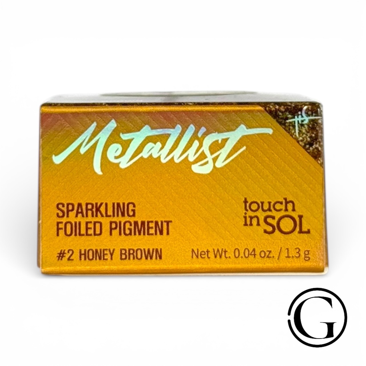 LOT OF 2 Touch in Sol Metallist Sparkling Foiled Pigment 2 HONEY BROWN