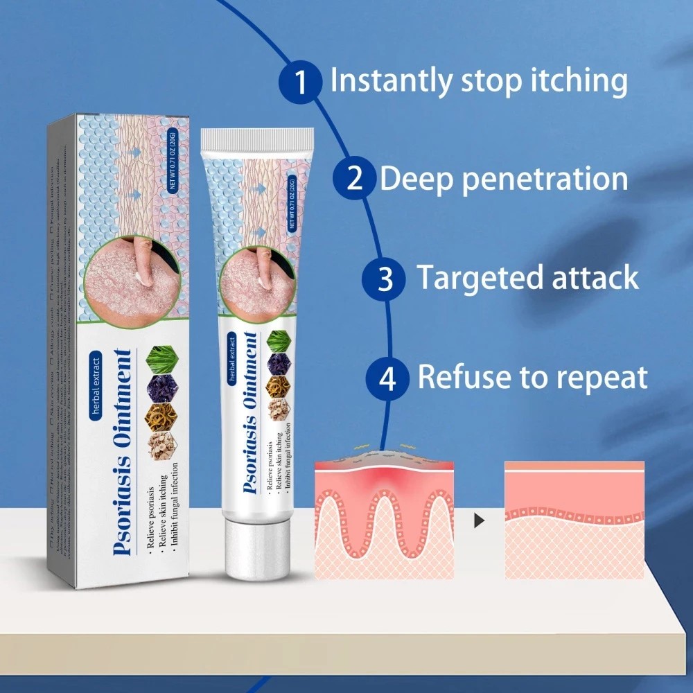 2 X Psoriasis Dermatitis Eczema Natural Cream Skin Treatment Ointment