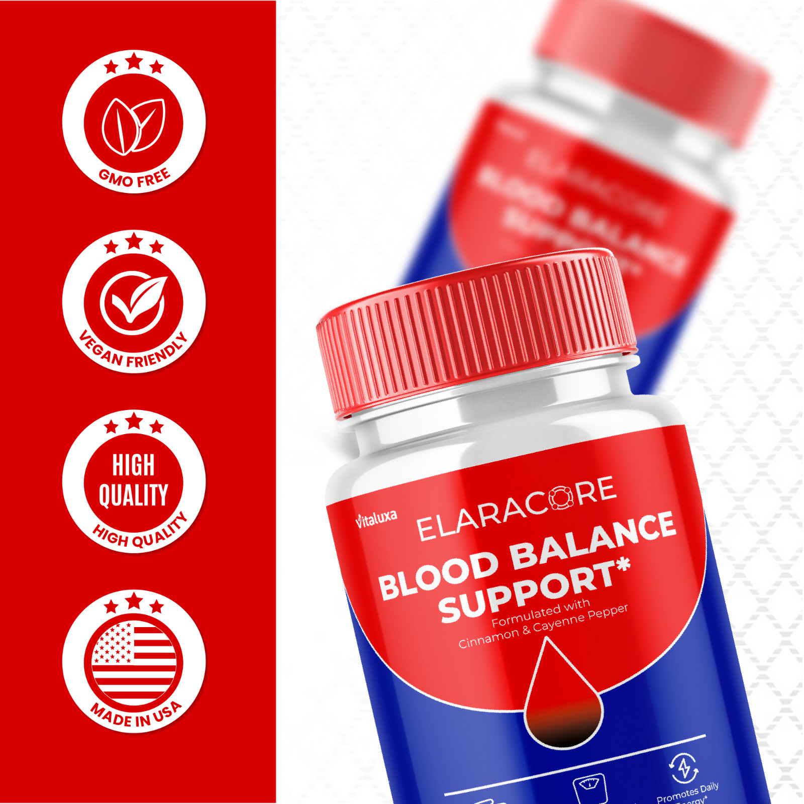 (5 Pack) Elaracore Glycogen Support Pills Formula for Circulation (300 Capsules)