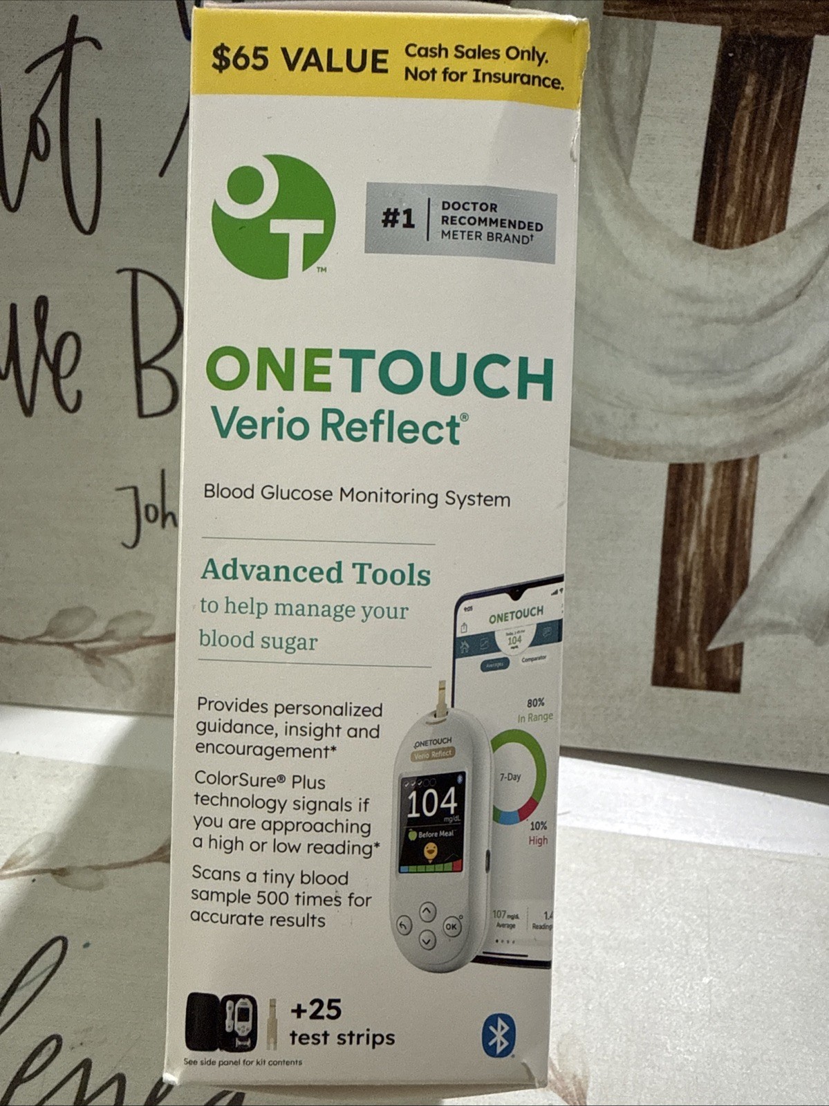 ONE TOUCH Verio Reflect Blood Glucose Monitoring System Exp 02/2027
